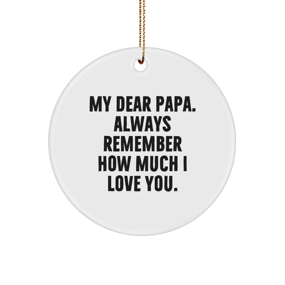 Papa Keepsake Christmas Ornament for Him Gift – Heartfelt Tree - Image 1