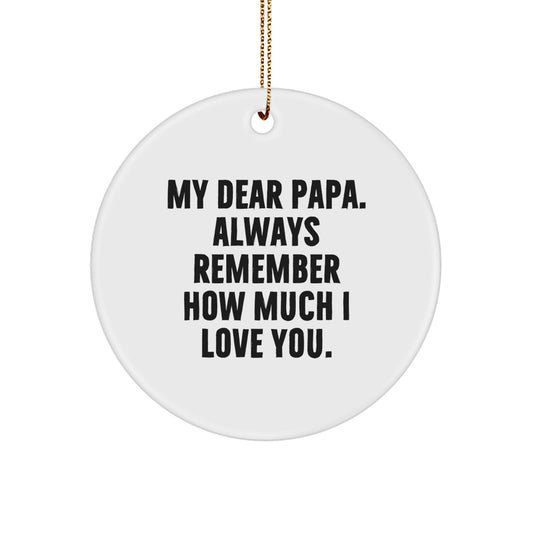 Papa Keepsake Christmas Ornament for Him Gift – Heartfelt Tree - Image 1