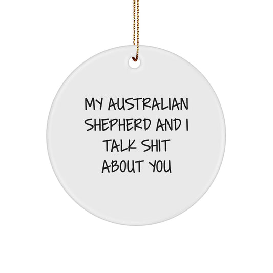Christmas Ornament Idea for Coworkers Gift – Talk Shit About You - Image 1