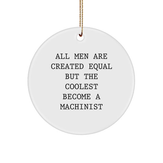 Christmas Gift for Her Machinist Keepsake Ornament - Image 1