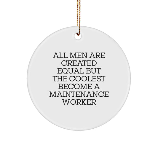 Witty Maintenance Worker Christmas Ornament Gift for Friends Novelty - Image 1
