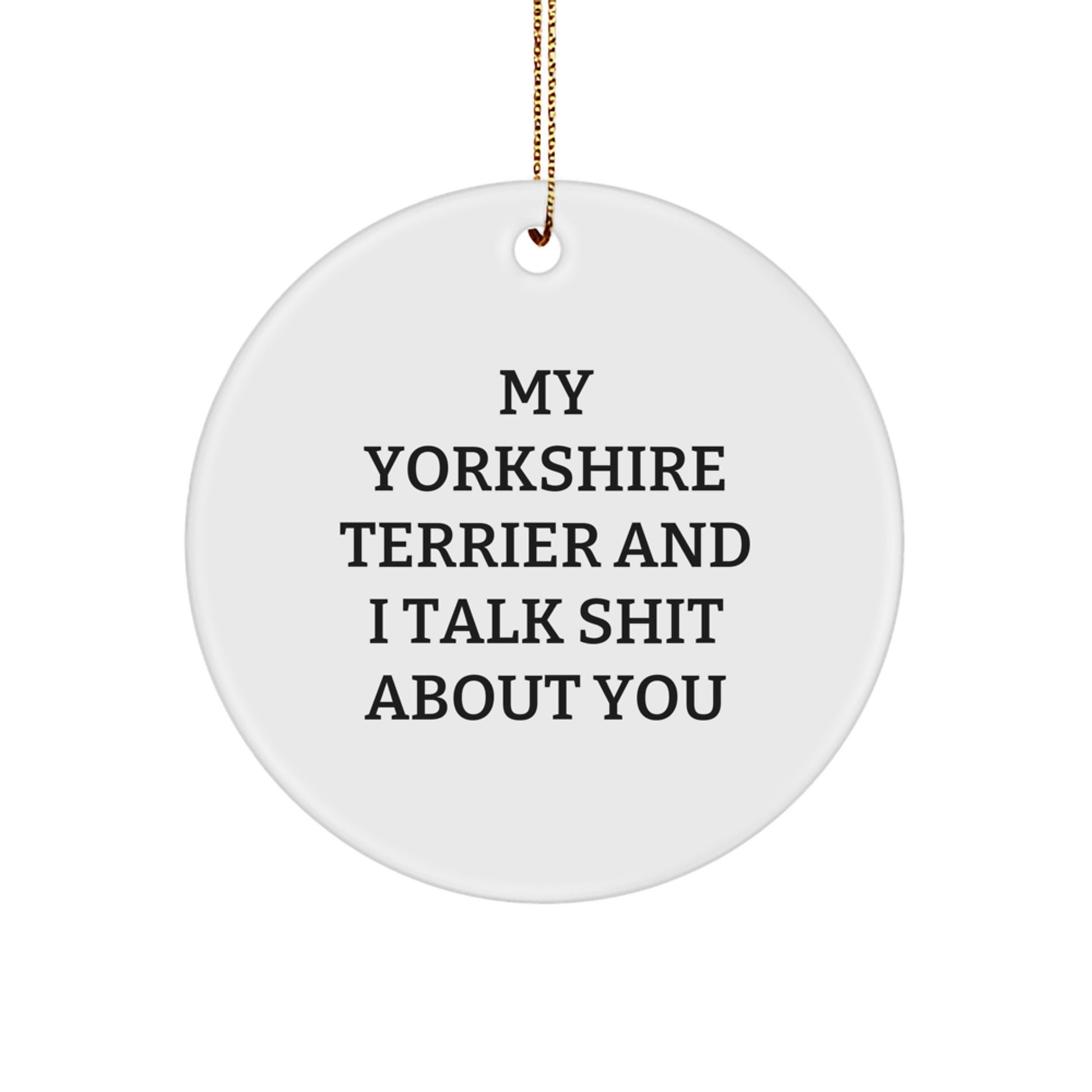 Yorkshire Terrier Keepsake Christmas Ornament for Him Gift - Image 1