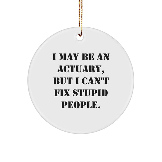 Actuary Keepsake Christmas Ornament for Him Gift – Surprise Holiday - Image 1