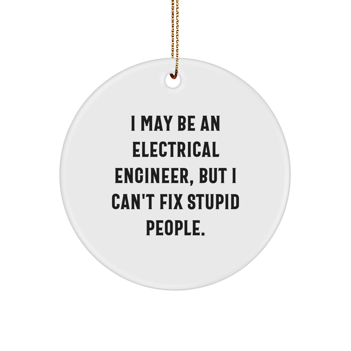 Christmas Gift Ornament for Her Present Electrical Engineer - Image 1