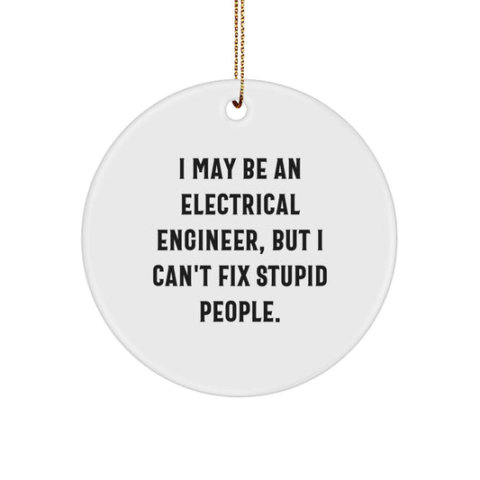 Christmas Gift Ornament for Her Present Electrical Engineer - Image 1