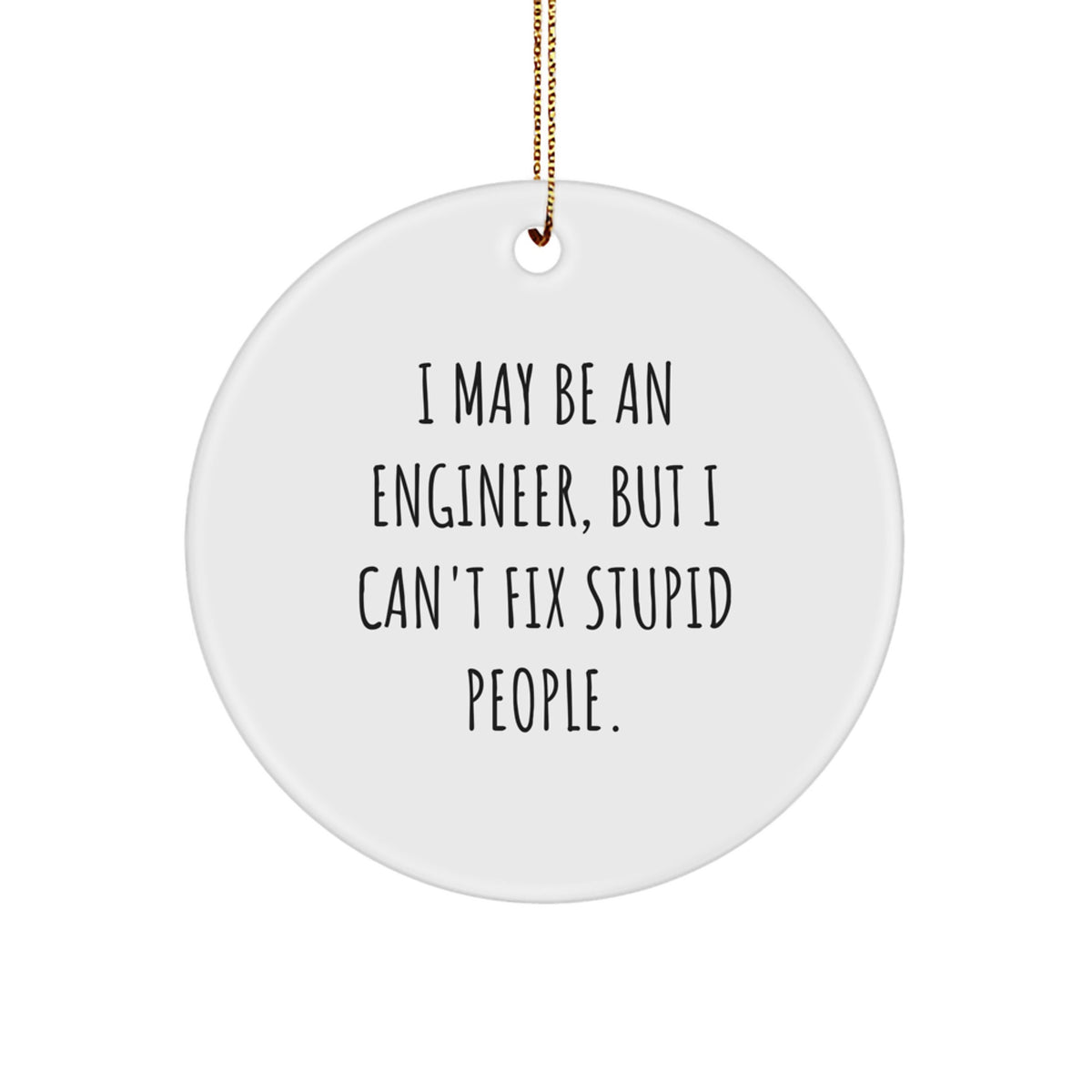 Engineer Circle Ornament Christmas Gift for Coworkers Idea - Image 1