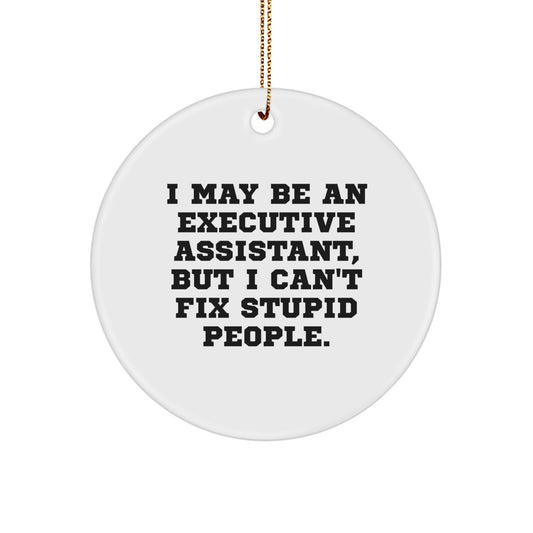 Christmas Unique Gift for Her Executive Assistant Funny Ornament Present - Image 1