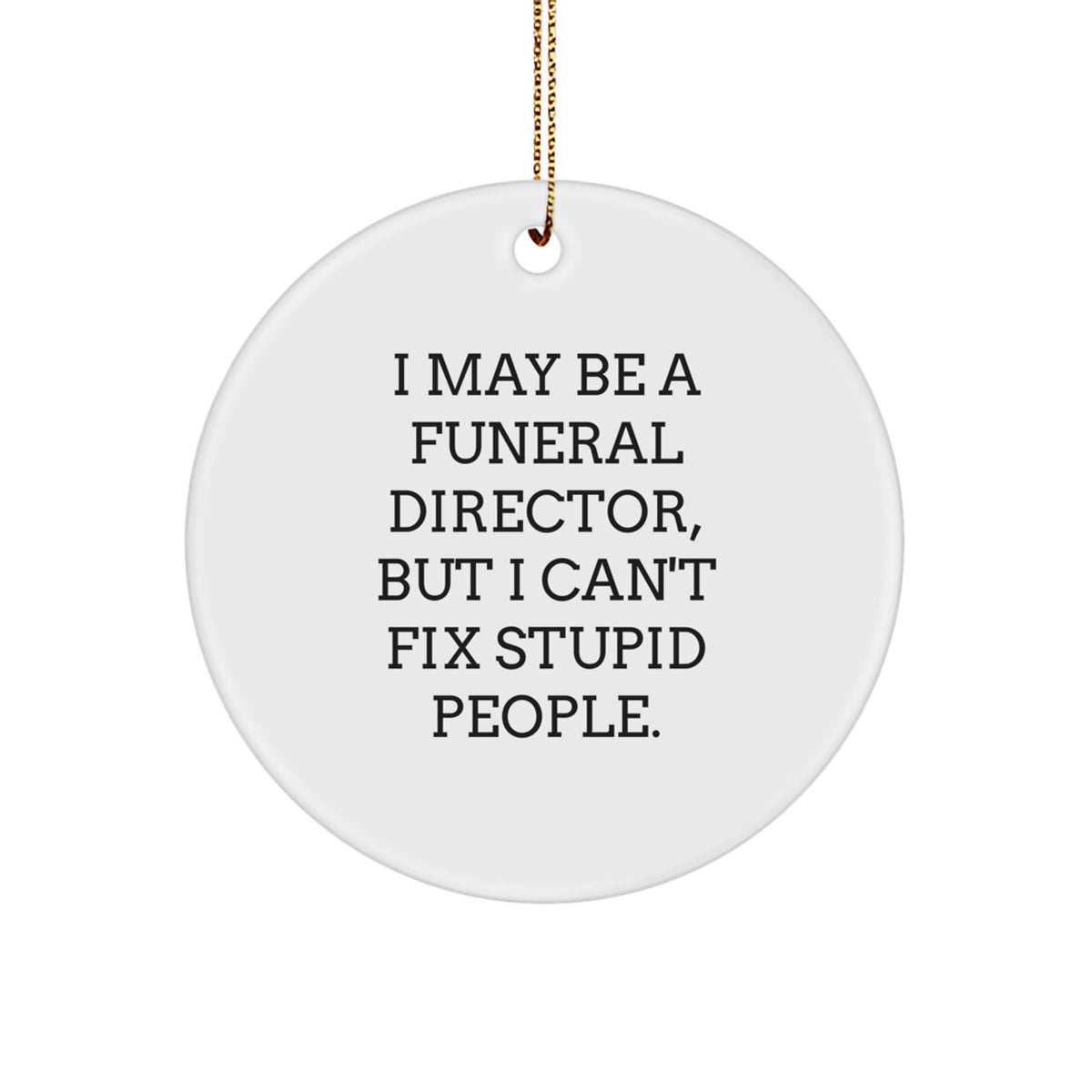 Funeral Director Keepsake Christmas Ornament for Him Holiday Gift Bright - Image 1