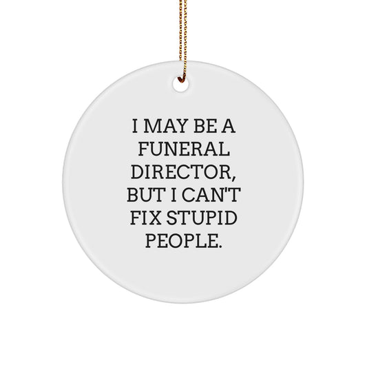 Funeral Director Keepsake Christmas Ornament for Him Holiday Gift Bright - Image 1