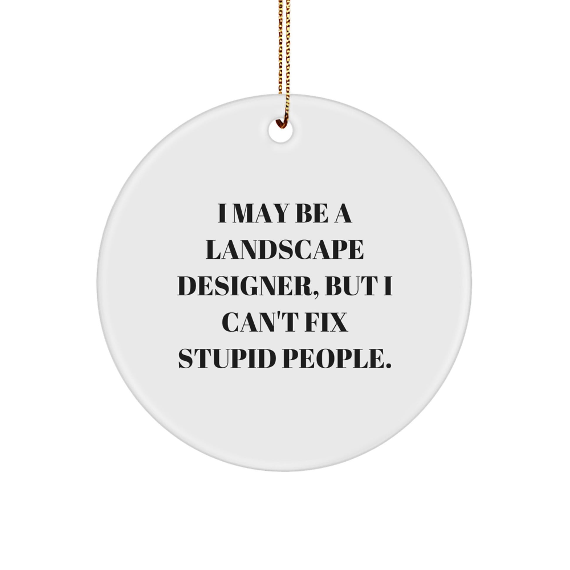 Funny Landscape Designer Ornament Gifts from Friends to Lovers of Christmas Decorations - Image 1