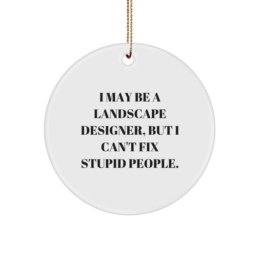 Funny Landscape Designer Ornament Gifts from Friends to Lovers of Christmas Decorations - Image 1