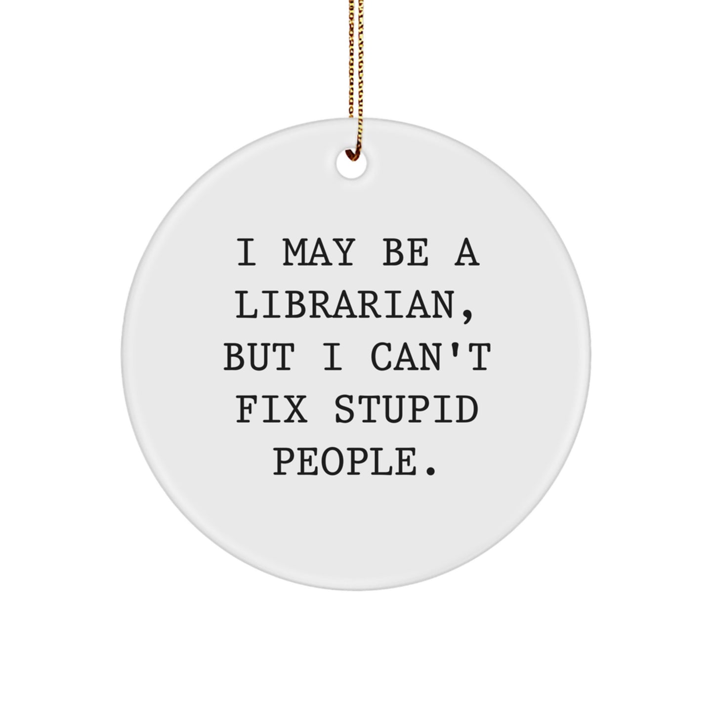 Librarian Keepsake Christmas Ornament for Him Gift - Image 1
