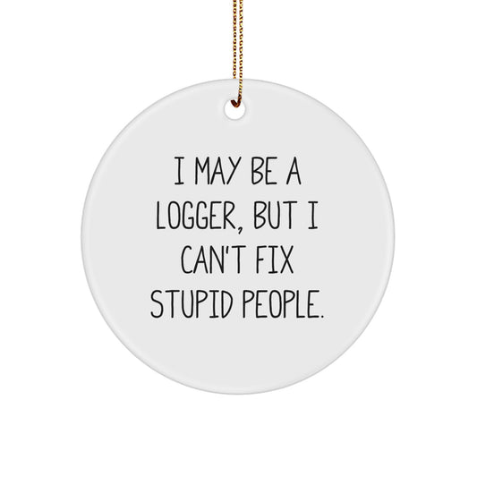 Cheeky Logger Christmas Ornament for Neighbors Gift – Essential Surprise - Image 1