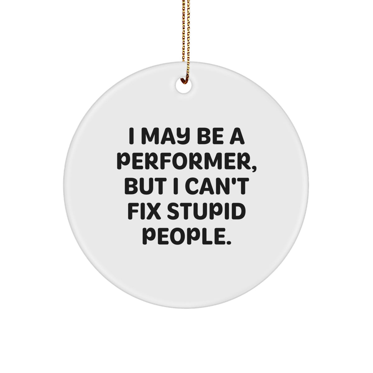 Performer Keepsake Christmas Ornament for Him Gift with Edge-to-Edge - Image 1