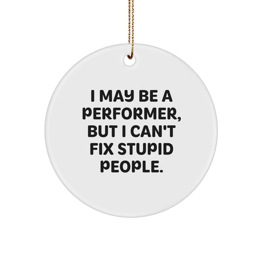 Performer Keepsake Christmas Ornament for Him Gift with Edge-to-Edge - Image 1