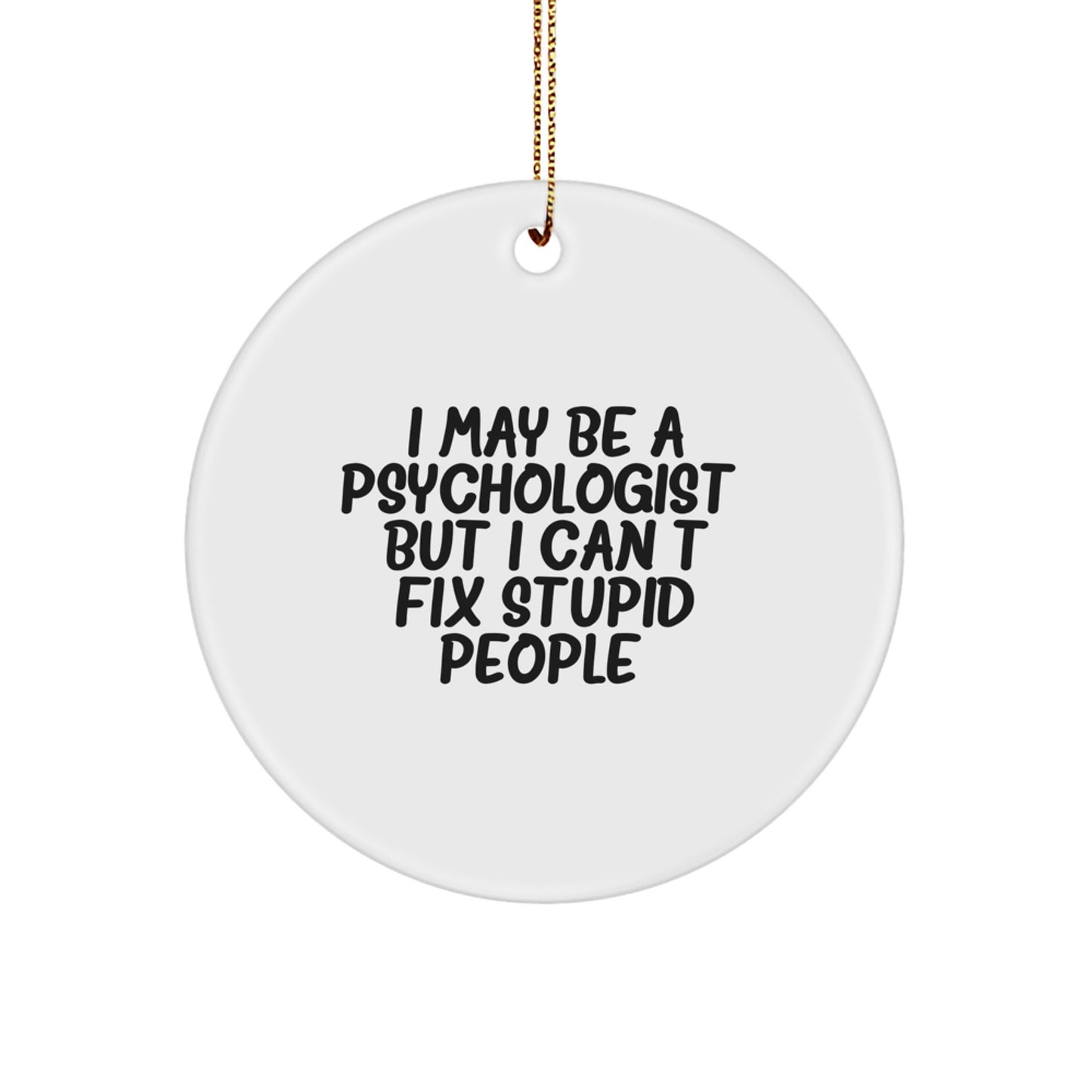 Witty Psychologist Christmas Ornament Gift for Friends - Image 1