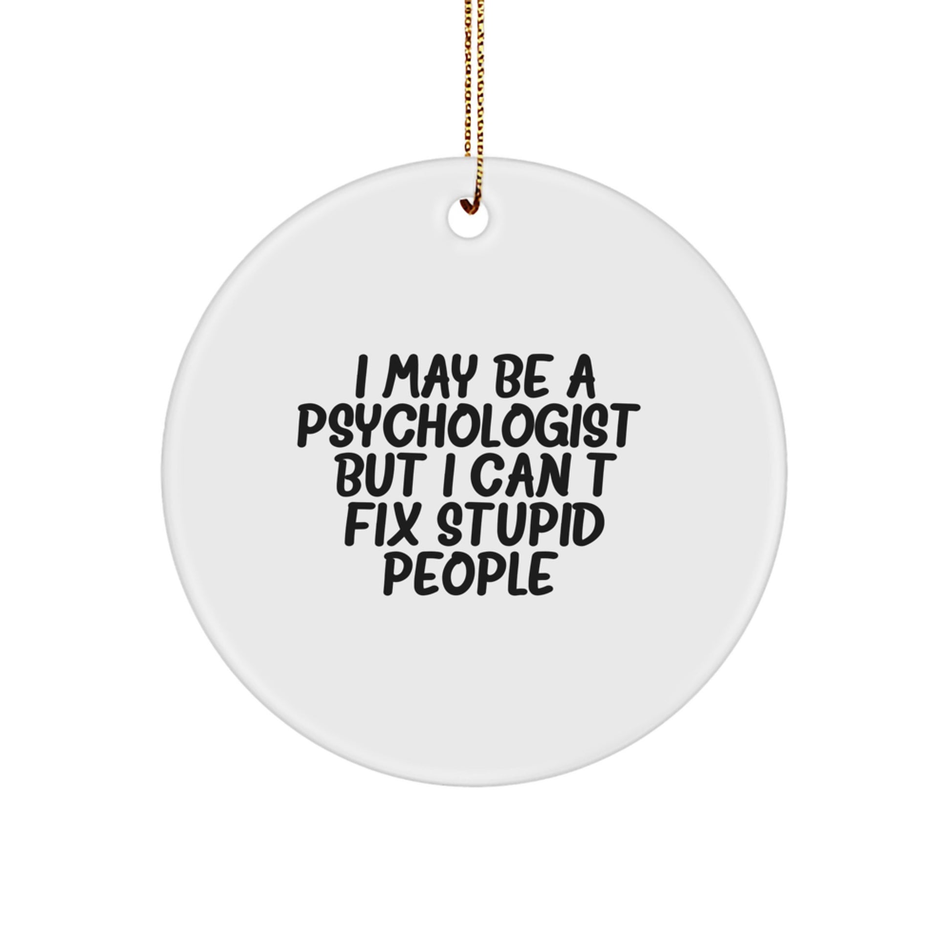Witty Psychologist Christmas Ornament Gift for Friends - Image 1