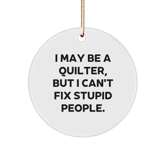 Funny Quilter Gifts from Family for Quilter Men Women Friends Coworkers at Christmas Unique - Image 1