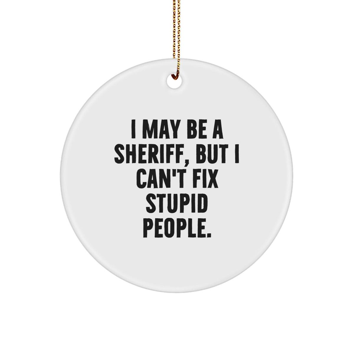 Sheriff Keepsake Christmas Ornament for Him Gift - Image 1