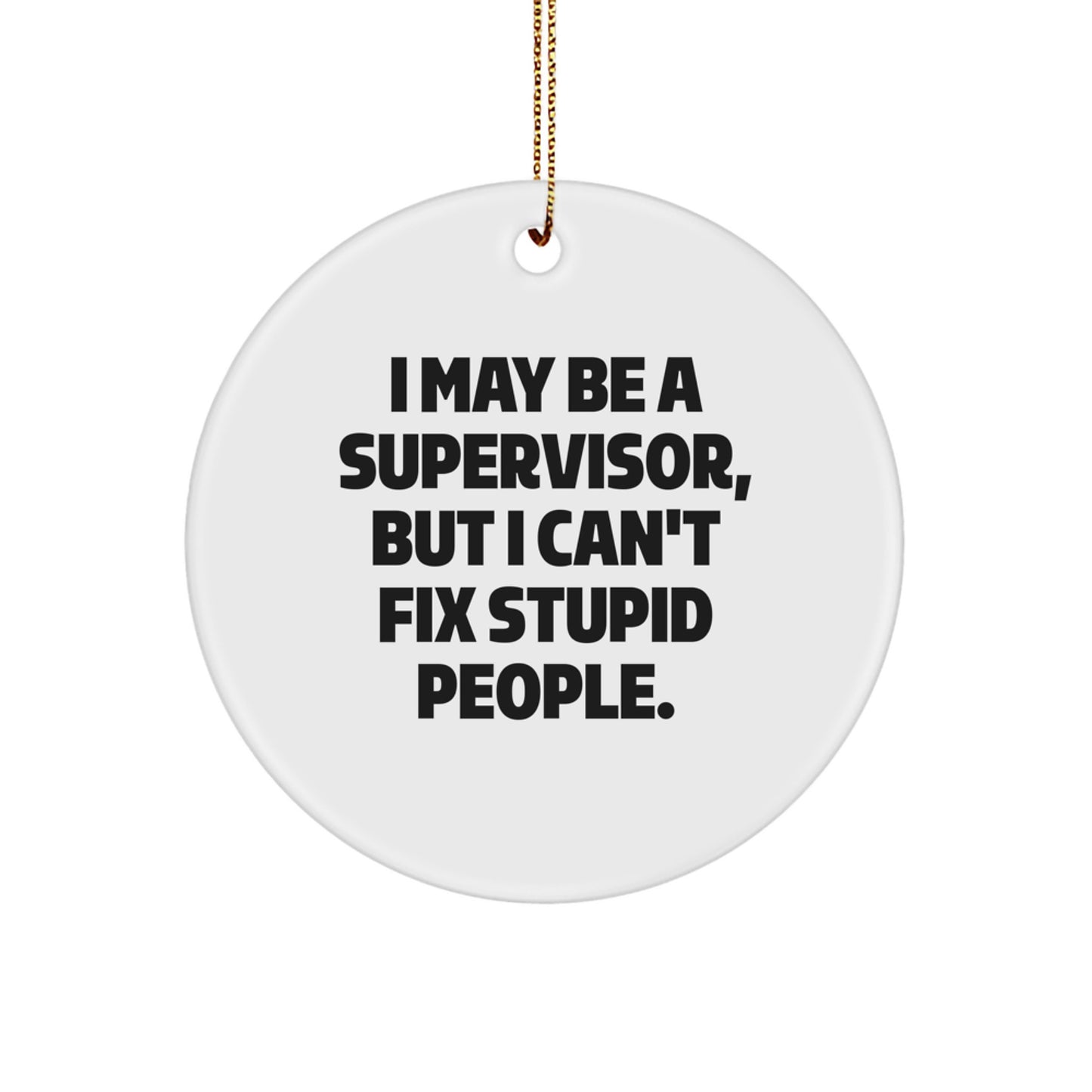 Supervisor Keepsake Christmas Ornament for Him Gift - Image 1