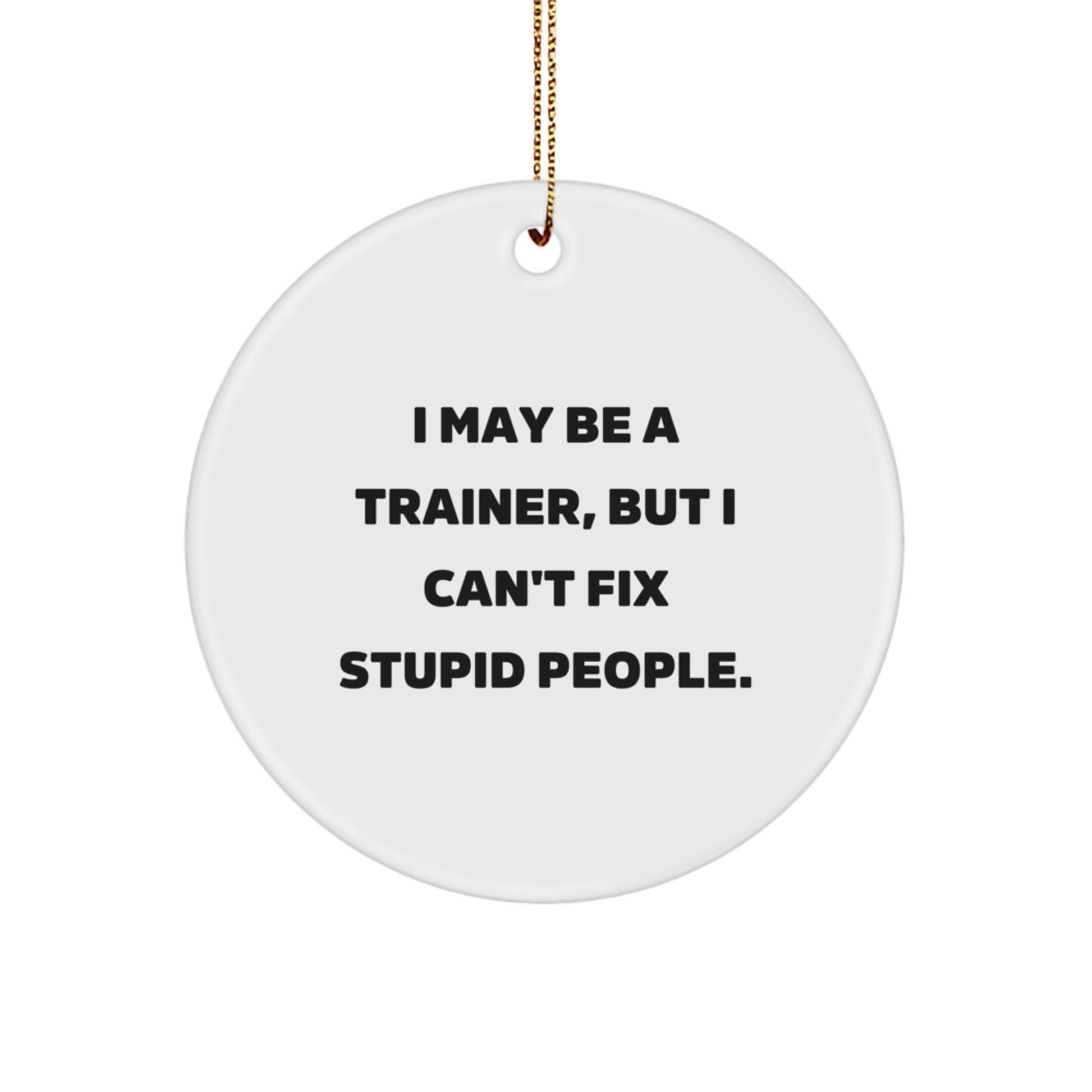 Trainer Circle Ornament for Coworkers Idea Christmas Gift - Image 1
