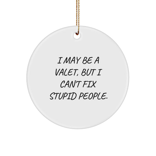 Valet Keepsake Christmas Ornament for Him Gift - Image 1