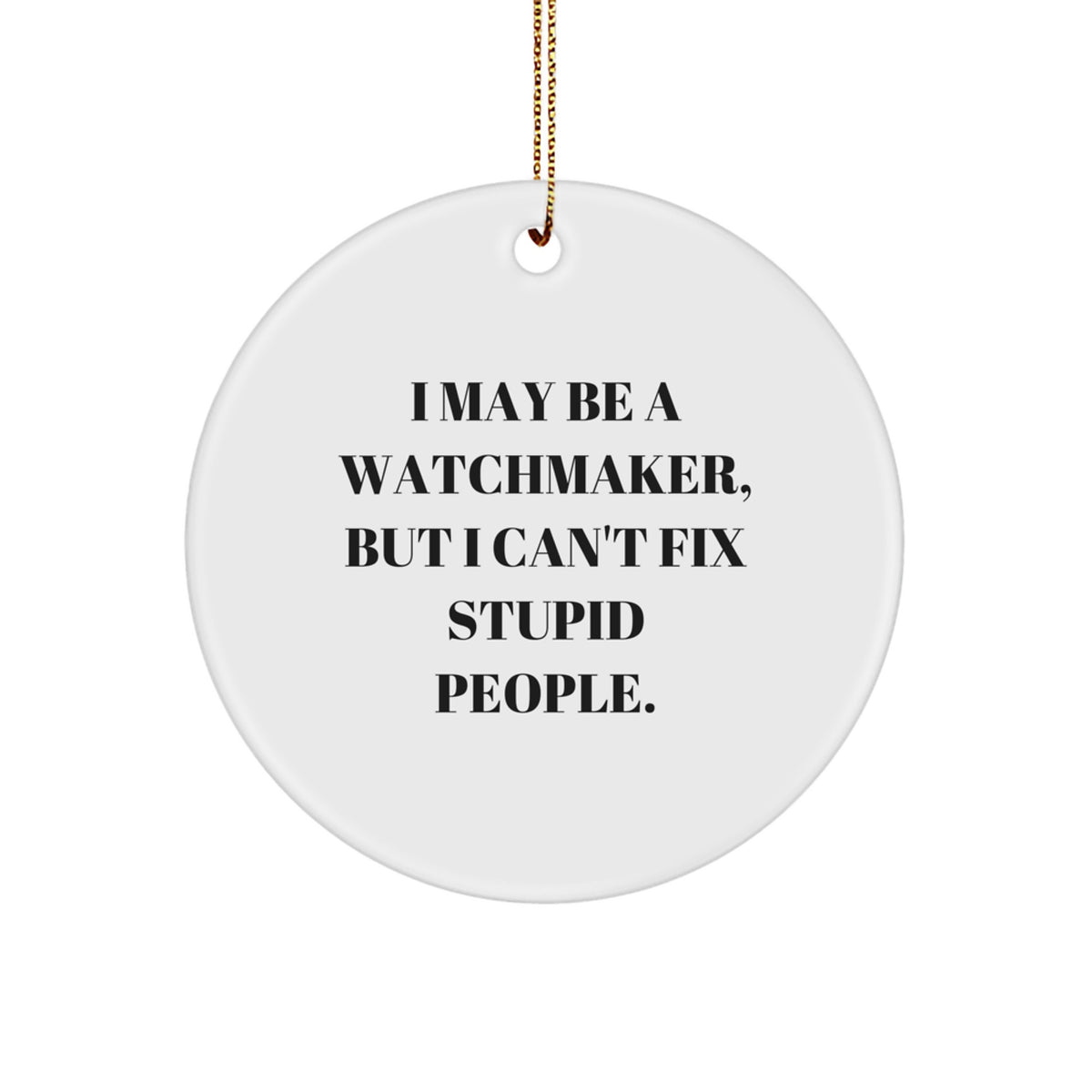 Watchmaker Holiday Keepsake Bright Christmas Ornament for Him Gift - Image 1