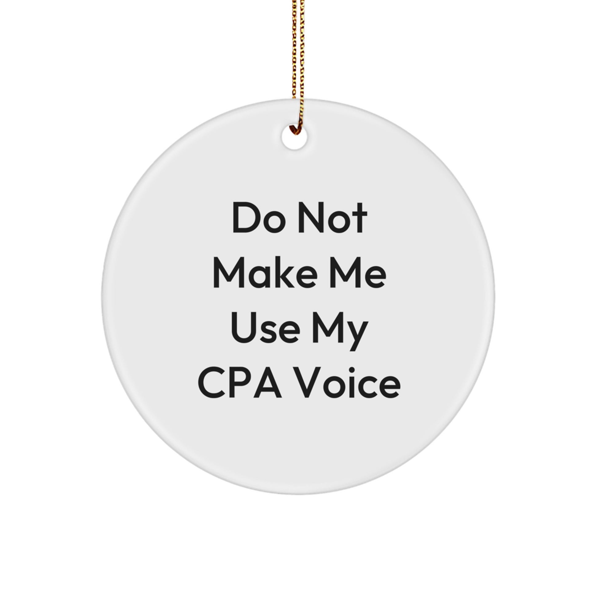 Cpa Keepsake Christmas Ornament for Him Gift - Image 1