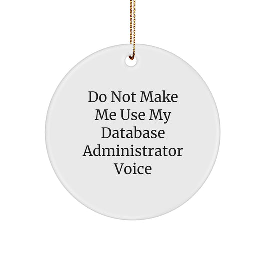 Database Administrator Keepsake Bright Christmas Ornament for Him Gift - Image 1