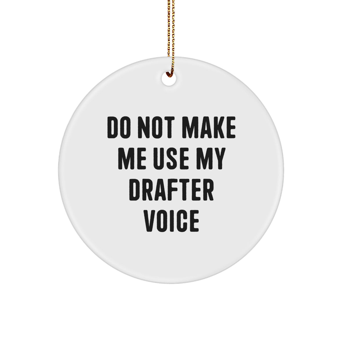 Christmas Gift for Her Present Drafter Circle Ornament - Image 1