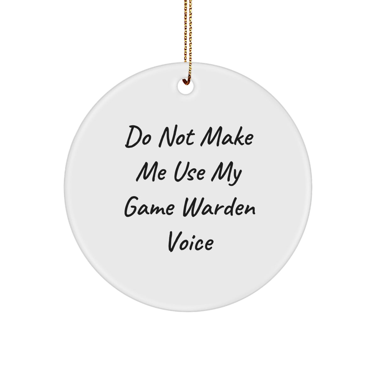 Game Warden Circle Christmas Ornament for Family Treasure Bright Gift - Image 1