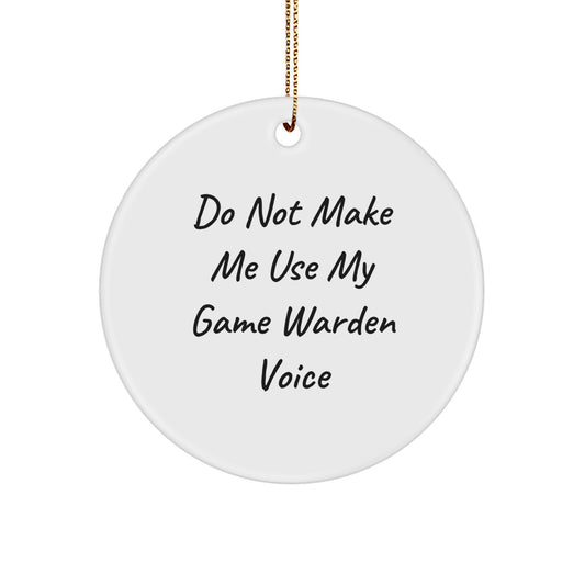 Game Warden Circle Christmas Ornament for Family Treasure Bright Gift - Image 1