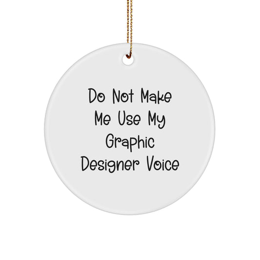 Christmas Gift for Her Graphic Designer Ornament Present - Image 1