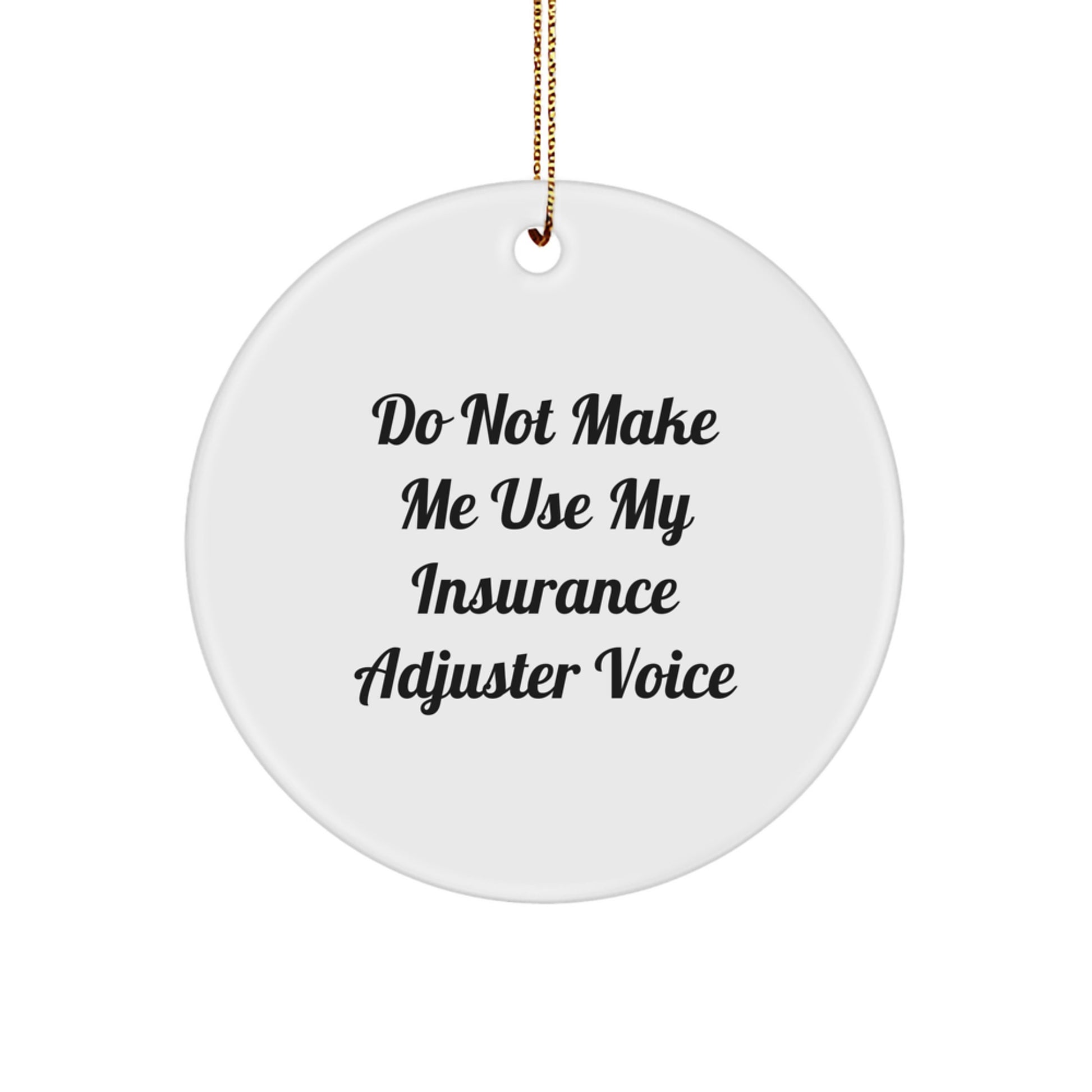 Insurance Adjuster Keepsake Christmas Ornament for Him Gift - Image 1