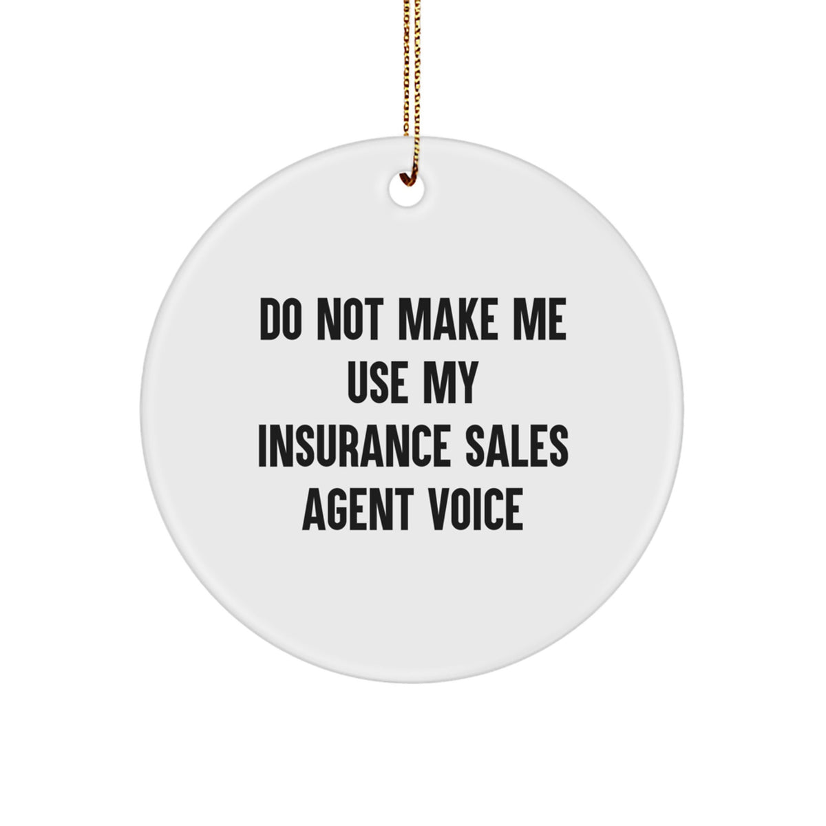 Insurance Sales Agent Keepsake Christmas Ornament for Him Gift - Image 1