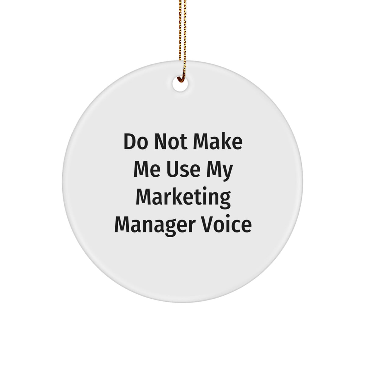 Marketing Manager Keepsake Christmas Ornament for Him Gift - Image 1