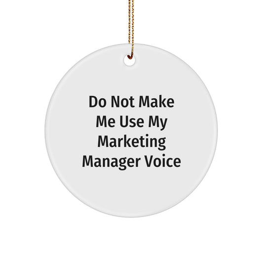 Marketing Manager Keepsake Christmas Ornament for Him Gift - Image 1