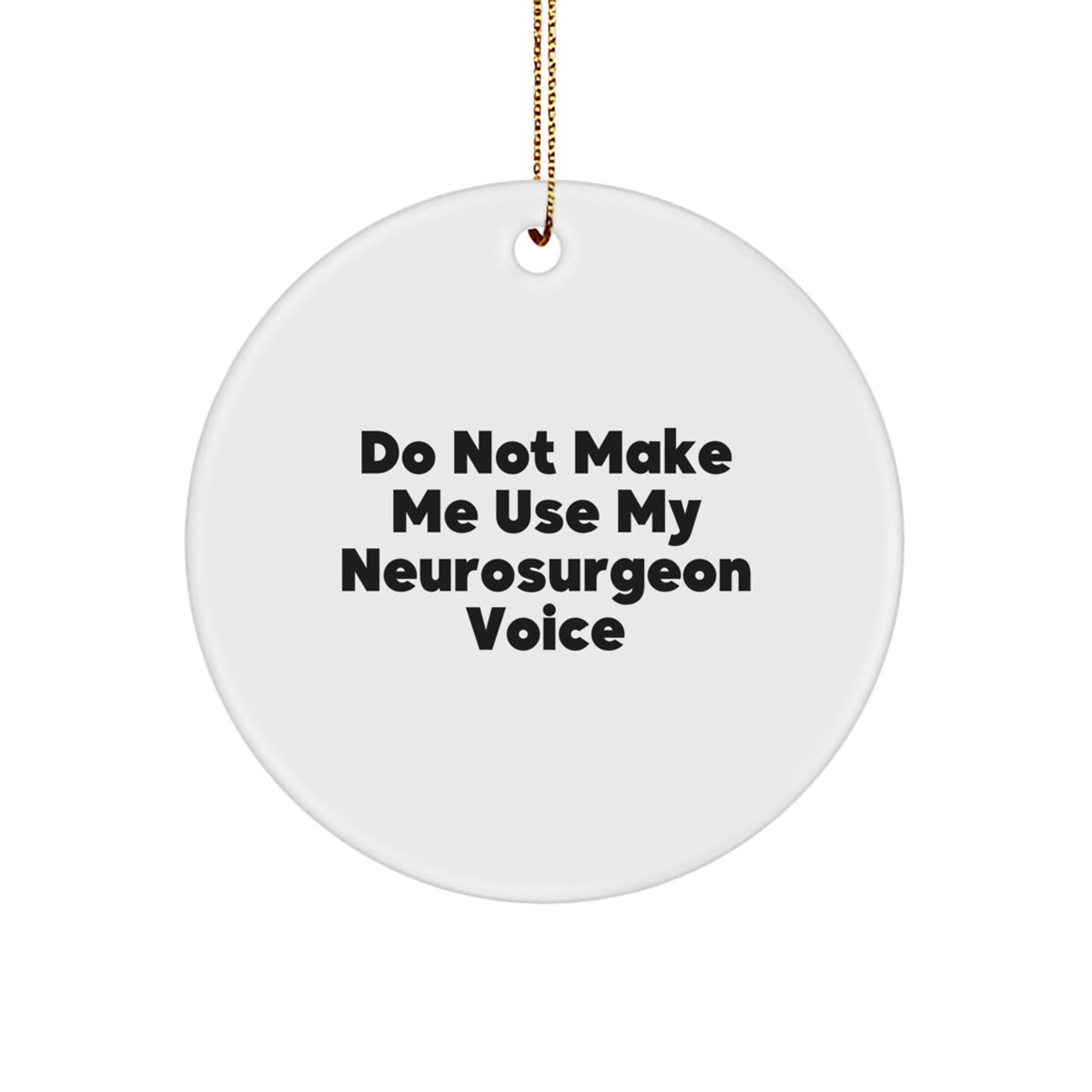 Neurosurgeon Circle Christmas Ornament for Coworkers Idea Gift - Image 1
