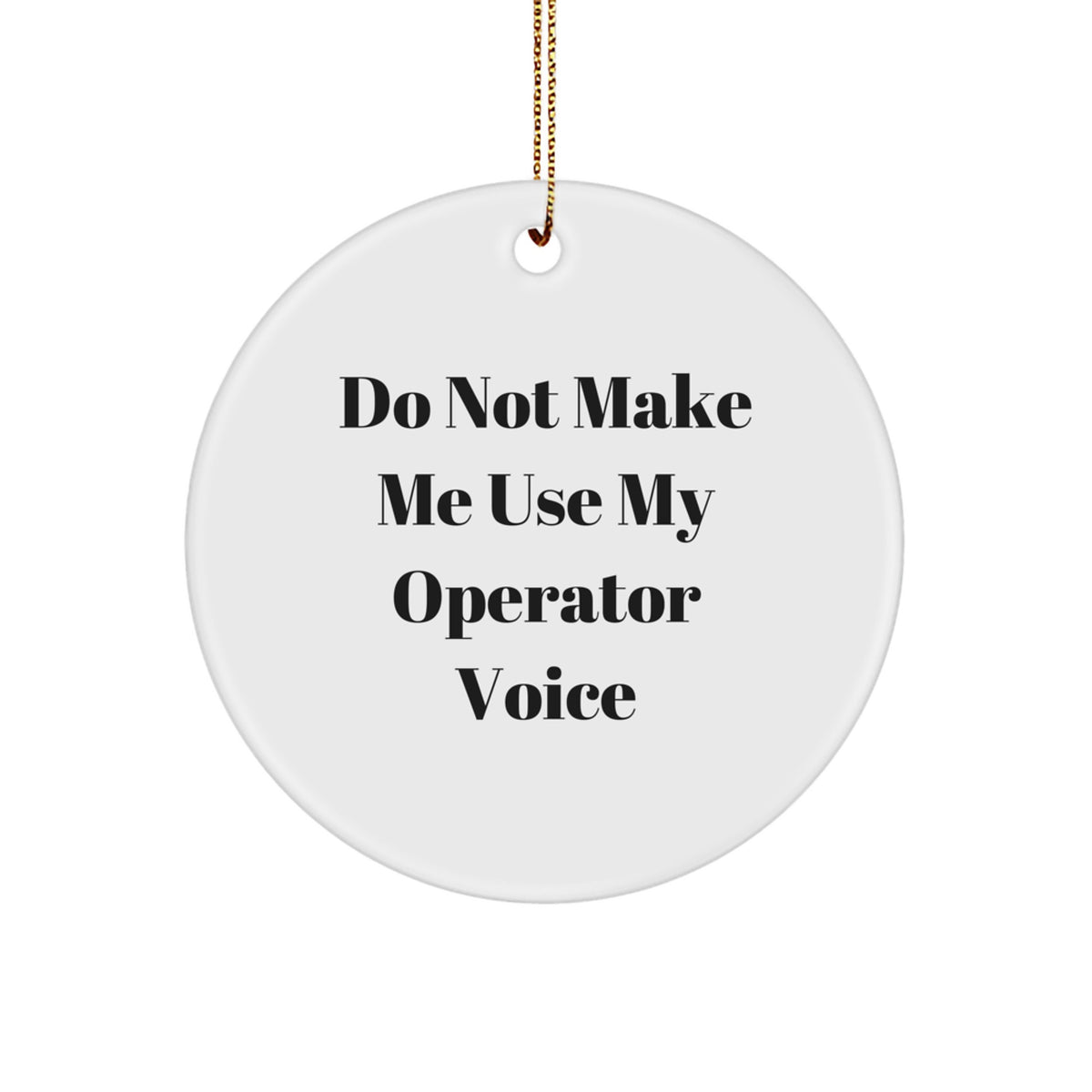 Operator Christmas Ornament Keepsake for Him Gift – Holiday Cheer - Image 1
