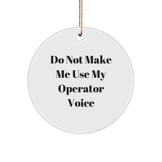 Operator Christmas Ornament Keepsake for Him Gift – Holiday Cheer - Image 1