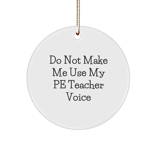 PE Teacher Keepsake Christmas Ornament for Him Gift - Image 1