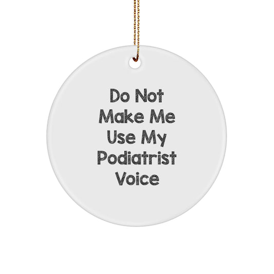 Podiatrist Keepsake Christmas Ornament for Him Humorous Gift - Image 1