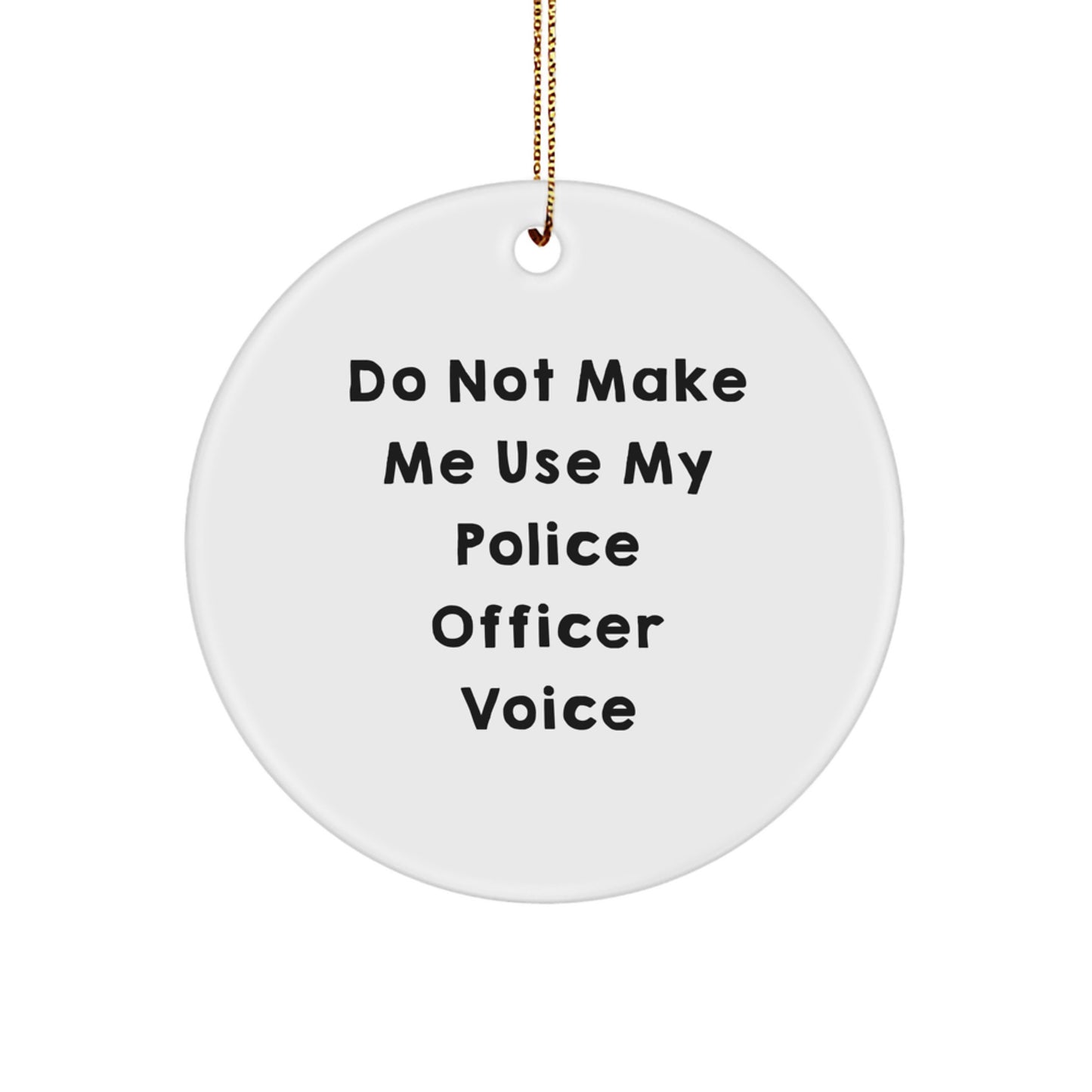 Christmas Gift for Her Police Officer Ornament Present - Image 1