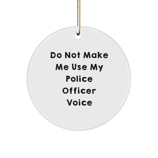 Christmas Gift for Her Police Officer Ornament Present - Image 1
