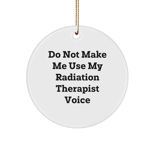 Playful Radiation Therapist Novelty Christmas Ornament for Friends Gift - Image 1