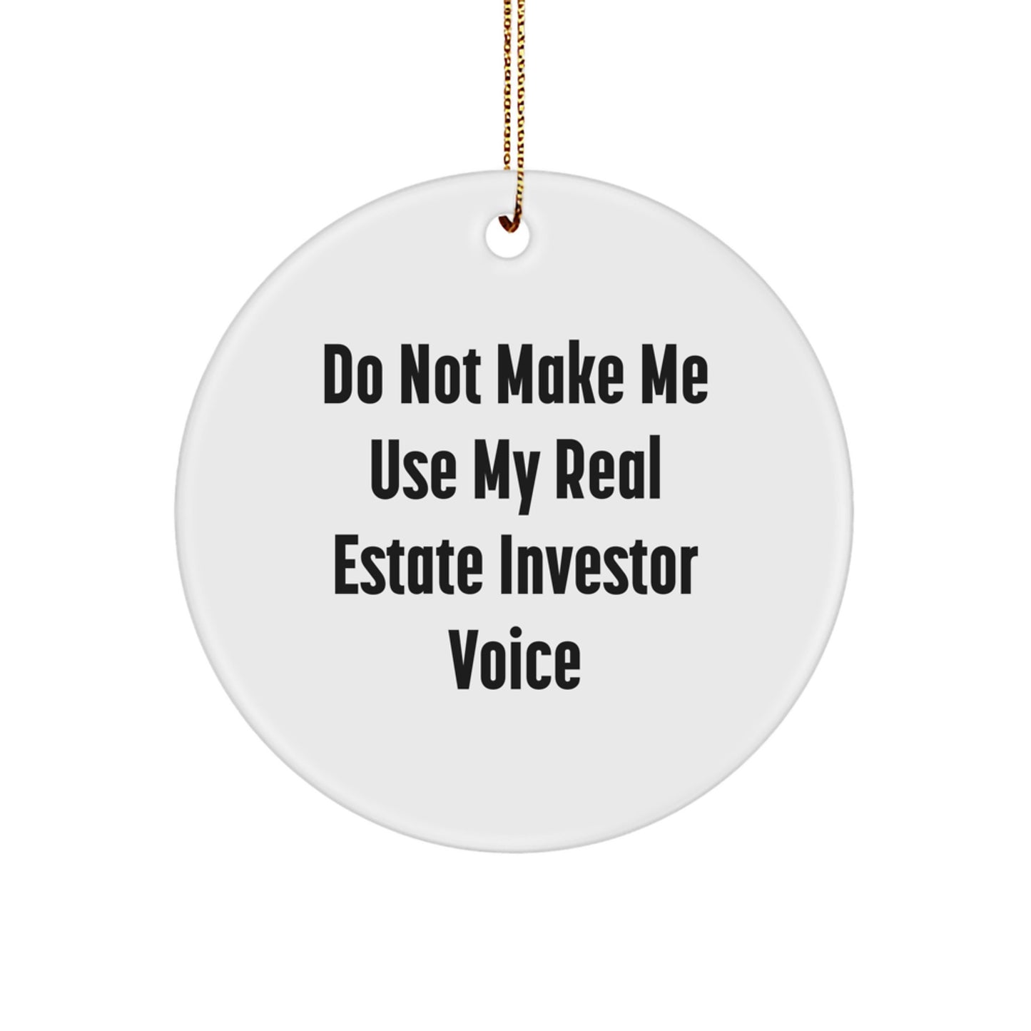 Real Estate Investor Keepsake Christmas Ornament for Him Gift - Image 1