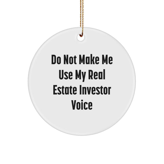 Real Estate Investor Keepsake Christmas Ornament for Him Gift - Image 1