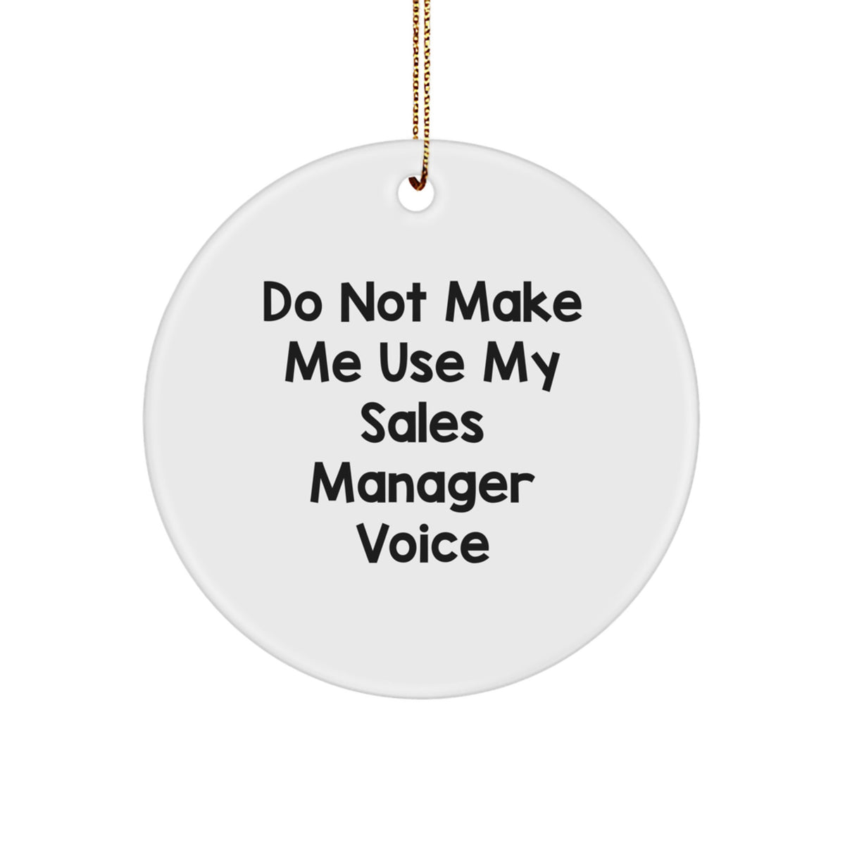 Sales Manager Favorite Circle Ornament for Kids Christmas Gift - Image 1