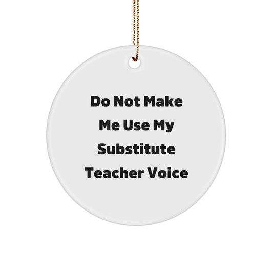 Christmas Gift for Her Substitute Teacher Ornament Present - Image 1