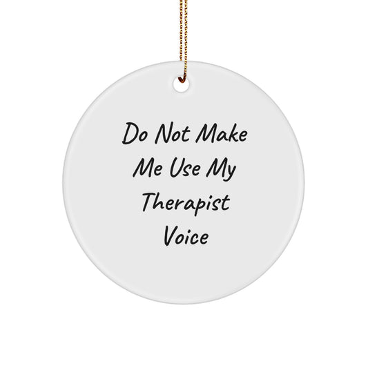 Christmas Gift for Her Therapist Present Ornament - Image 1